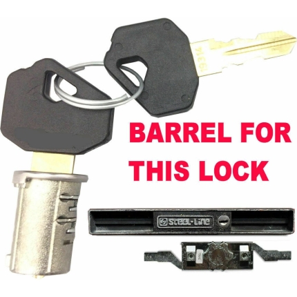 Steel Line STEEL LINE Old Style Garage Roller Shutter Door Lock - Barrel & 2 Keys