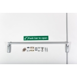 Universal Single Push Bar Non-Handed Vertical Panic Bolt - For Escape Doors Emergency Exit